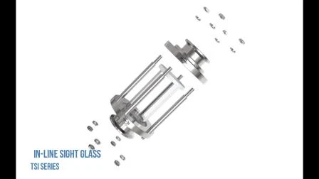 Qiimii Clamp Flat/Union Type/Flange Type/in-Line Sight Glass View/Visual Glass Sight Glass